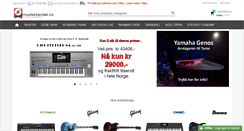 Desktop Screenshot of musikkhandel.no